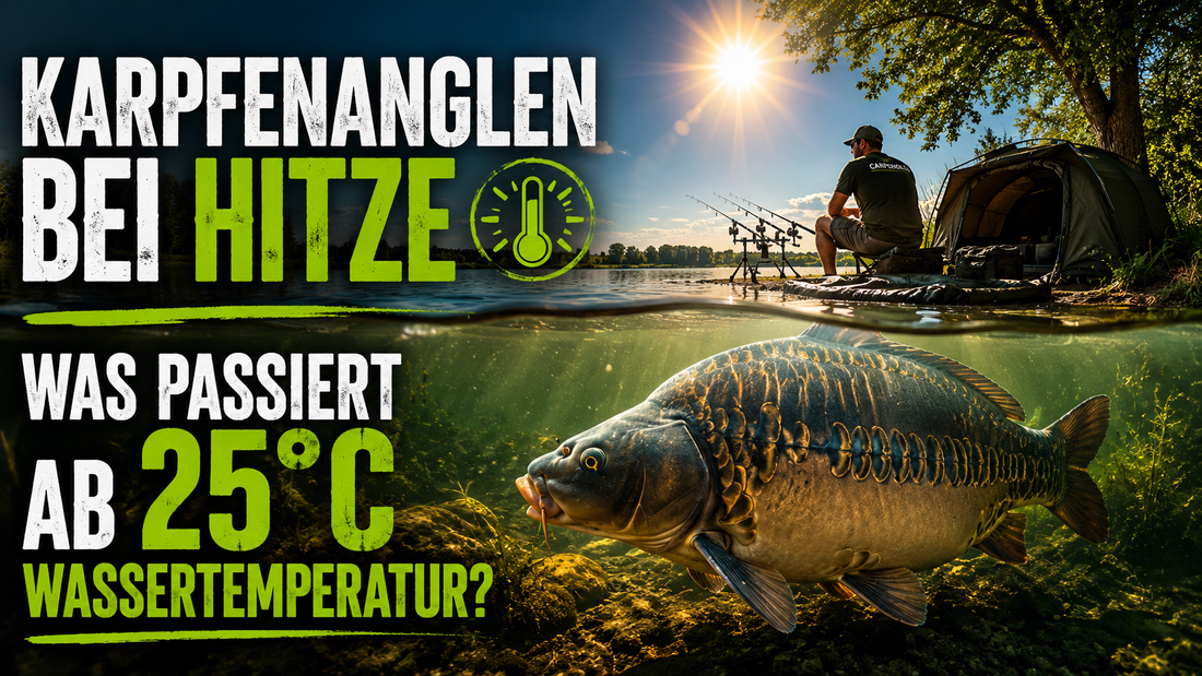 Karpfenangeln bei Hitze – Was passiert ab 25 °C Wassertemperatur wirklich?