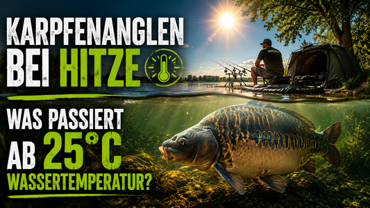 Karpfenangeln bei Hitze – Was passiert ab 25 °C Wassertemperatur wirklich?