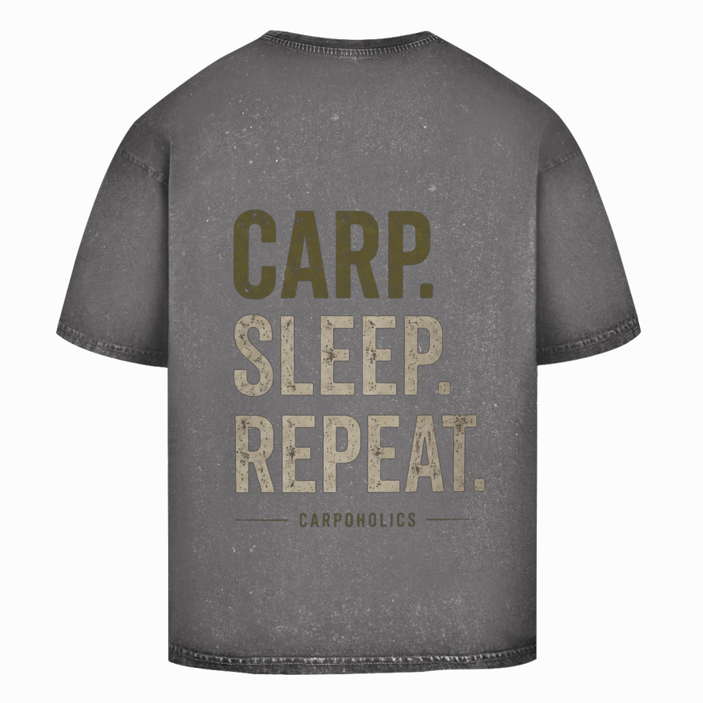 Oversize Washed T-Shirt Carp.Sleep.repeat