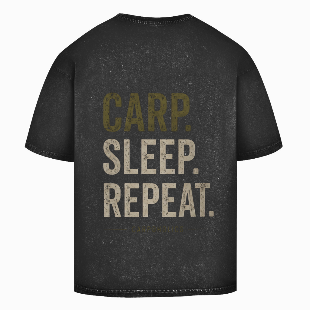 Oversize Washed T-Shirt Carp.Sleep.repeat