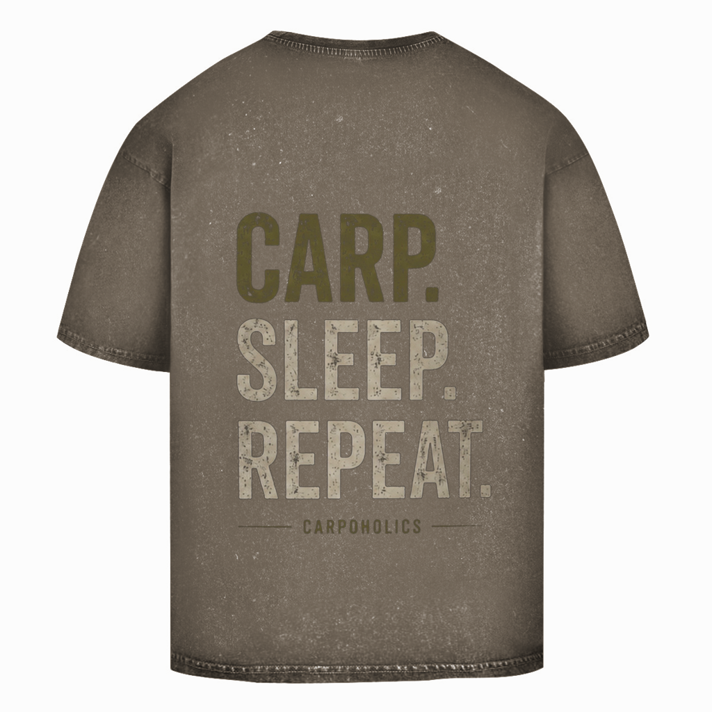 Oversize Washed T-Shirt Carp.Sleep.repeat