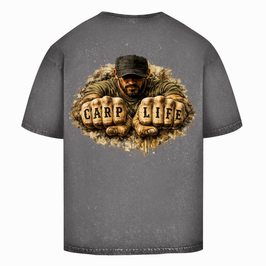 Oversize Washed T-Shirt Carp Life