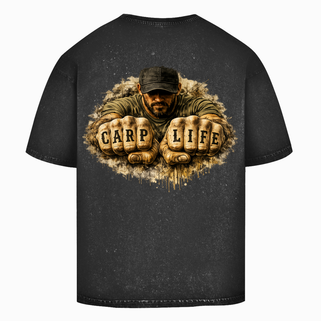 Oversize Washed T-Shirt Carp Life