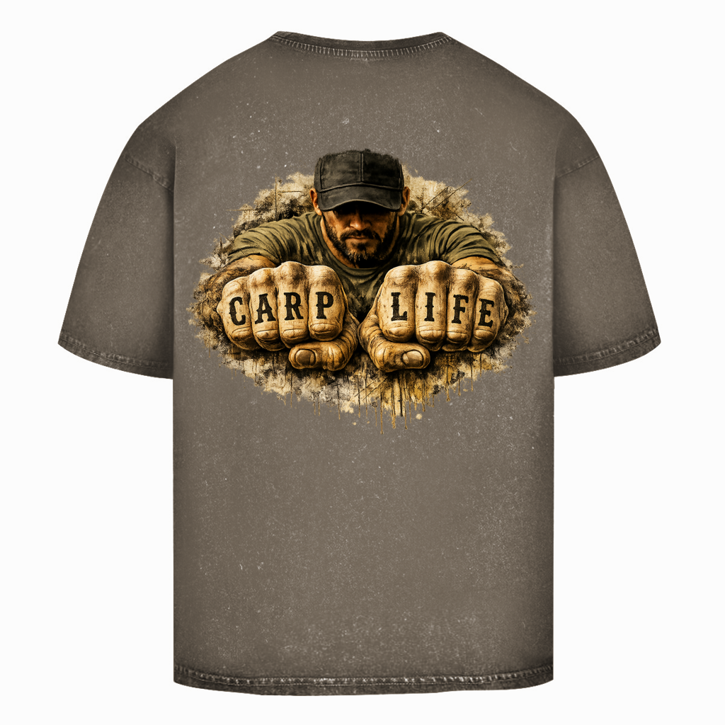 Oversize Washed T-Shirt Carp Life