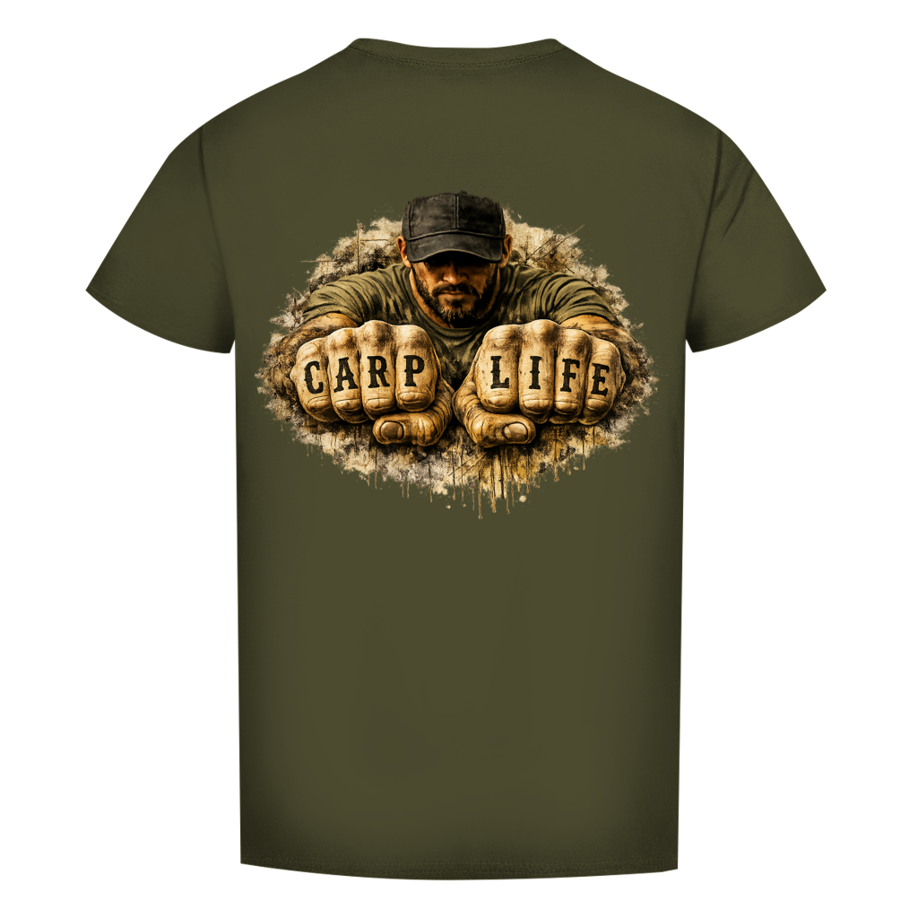 Herren Premium Bio T-Shirt Carp Life